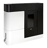 BRICOSOL ESTUFA DE PELLET BRONPI MODELO CLARA-HYDRO EXTRAPLANA 18 KW NEGRO/BLANCO