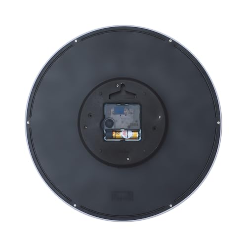 Image of Ajanta 12 Inches Silent Sweep Radium Wall Clock - Night Glow wall Clock Radium Dial - 30 cm x 30 cm (Black) (Black)