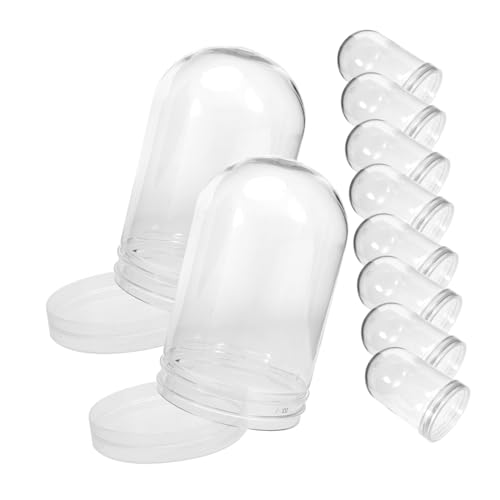 GRIRIW DIY Plastic Water Globe Kit 10pcs Accessories Snowglobe Top for Christmas Decor Party Props