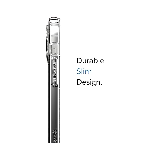 Image of Speck Clear iPhone 14 Pro Max Case - Drop Protection, Scratch Resistant Dual Layer Slim Phone Case for 6.7 Inch iPhones 14 Pro Max - MagSafe Compatible - Anti-Yellowing - Presidio Perfect-Clear /Clear