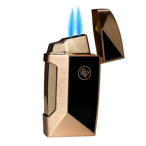 Encendedor Rocky Patel Doble Antorcha con Perforador miniatura 1