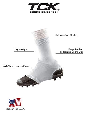 Image of TCK Football Spat Cleat Covers - Lace Covers Youth and Adult Sizes