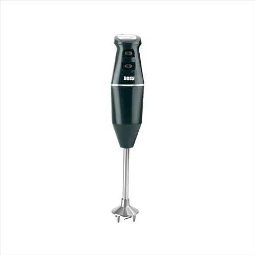 Image of BOSS Crystal Hand Blender | Specially designed Aerator Blade | Powerful 275W Motor | 2 Speed operation | Green | Wall bracket for storage, 3 year warranty*