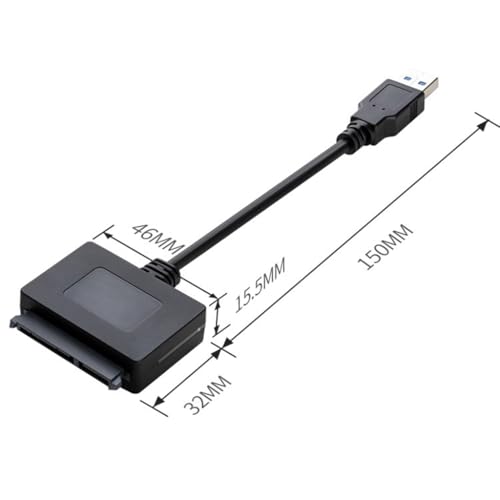 Adaptador USB 3.0 a SATA 2.5 pulg Caja Externa para Disco Duro miniatura 5