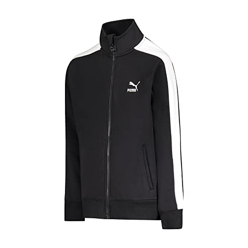PUMA Jaqueta masculina T7 Core French Terry Track, Preto, 8