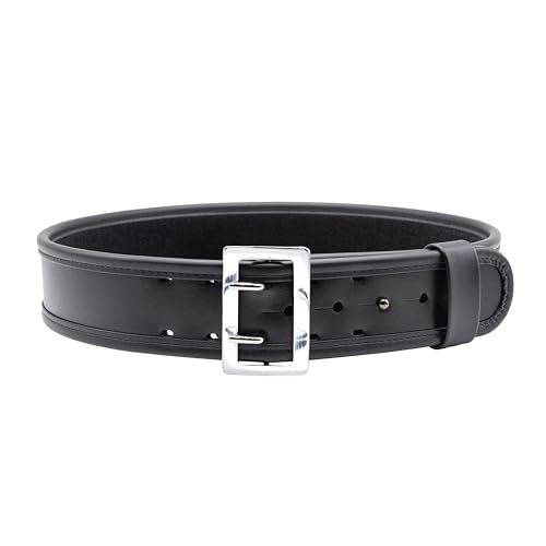 Bianchi 7960 Sam Browne Duty Belt - 2.25'', 36 - Plain - Chrome Snap