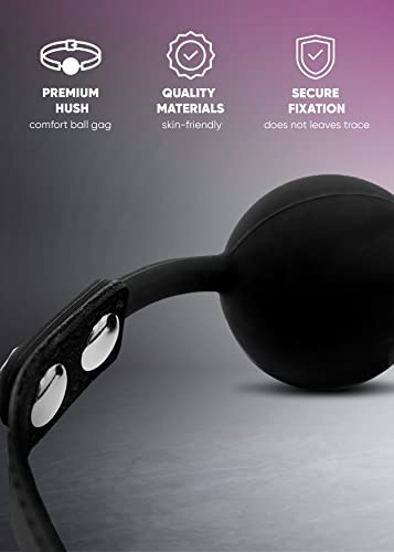 Image of Breathable BDSM Ball Gag - Gagger Mouth Silicone Sex Gag - Couples Bedroom Sexy Accessories, Adjustable Mouth Ball Breathable for Adult