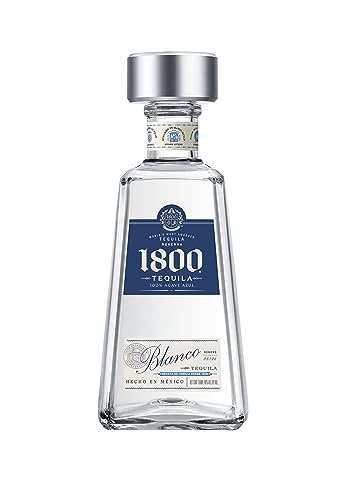1800 Silver Tequila 38% vol. (1 x 0,7l) – Kristallklarer, mexikanischer Tequila hergestellt aus 100% blauer Agave von Hand...