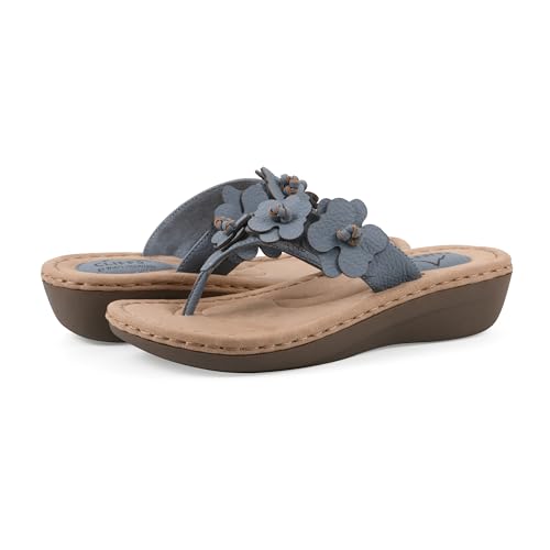 Image of Cliffs by White Mountain Women's Cushioned Cassilia Floral Sandal