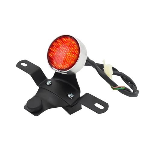 Clignotant arrière moto rétro et feu plaque freinage alu