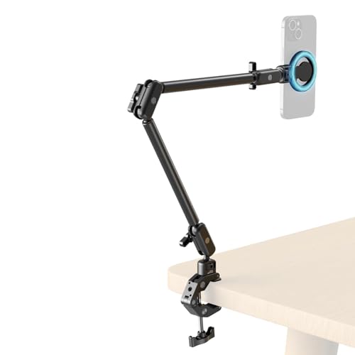 SMALLRIG Desktop Clamp Magic Arm Kit for MagSafe for iPhone 55cm / 21.6 Two-Stage Adjustable Flexible Arm with Secure Grip for Smartphone Webcam Action Cameras - 5626