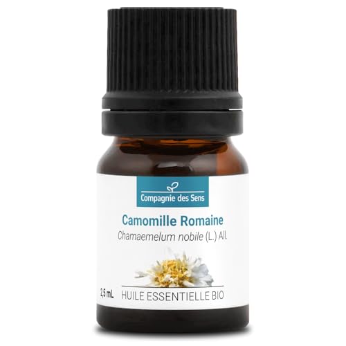 CAMOMILLE ROMAINE BIO - 2.5mL - Huile Essentielle de Qualité Premium - 100% Pure, Naturelle,...