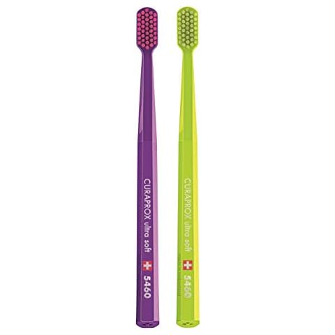 Curaprox CS 5460 Extra-Soft Toothbrushes for Adults, Sensitive-Gum-Safe Ultra-Fine Filaments and Compact, Slightly Angled Toothbrush Head for Improved Tooth and Gum Health, Pack of 2 Cover
