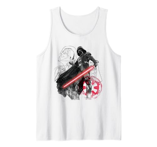 Star Wars Darth Vader Blueprint of a Sith Lord Camiseta sin Mangas