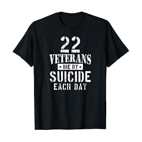 22 Veterans Die By Suicide Each Day Military Veteran T-Shirt Cover