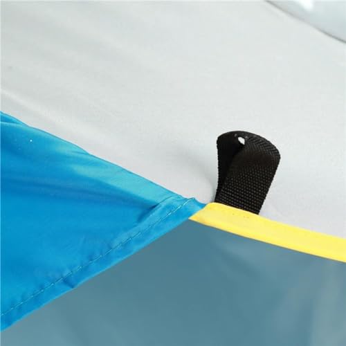 Barraca de Praia Portátil e Desmontável para Bêbes Com Proteção Solar UV e Piscina Divertida (Azul)