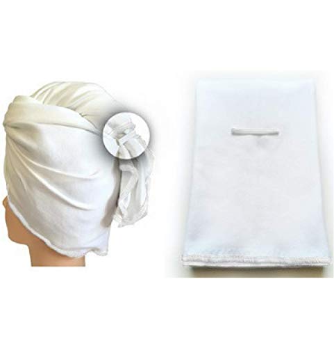 Hair RePear Ultimate Short Hair Towel - Anti Frizz Premium Cotton Product - Enhance Healthy Natural Hair Perfect for Plopping Wrapping Scrunching Curly Wavy Straight Hair