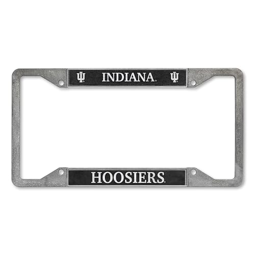 Rico Industries NCAA Indiana Hoosiers Pewter License Plate Frame 12" x 6"