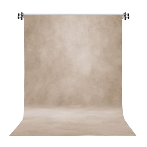 Abstrakter Fotohintergrund Stoff 243x300 cm Groß und Dick Polyester Hintergrund für Fotostudio Portrait Produktfotografie Beige
