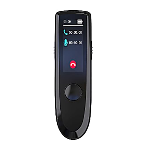 Cuifati Grabadora de Voz Digital, Dispositivo de Grabación de Llamadas BT con Micrófono y Pantalla Digital, Bolígrafo de Grabación Multifuncional con Abrazadera Trasera para (64G)