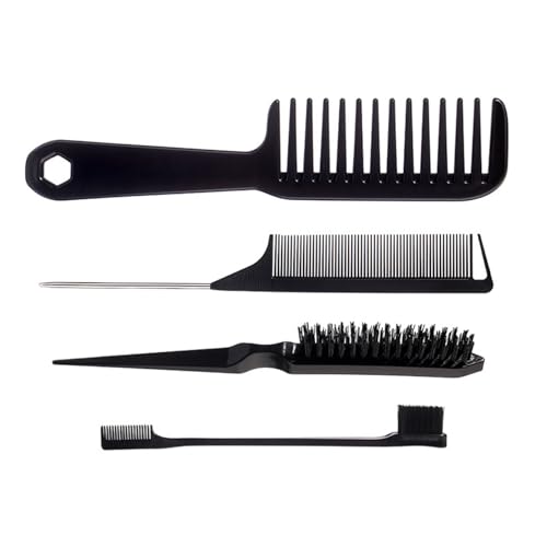 Juego de cepillo para el cabello con peine de peinado para mujeres y hombres, cepillos para desenredar, cepillo de burlas, peine de cola clasificada