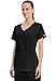 Cherokee Women's Workwear Scrubs Core Stretch V-Neck Top, Black, 2X-Large