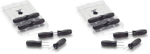 Sujetadores para mazorcas de maíz Weber con mangos ergonómicos y estuche rígido negro (Pack de 2)