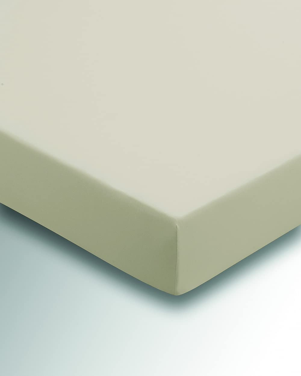 Helena Springfield 50/50 Polycotton Stone Fitted Sheets Double 135 x 190 + 28 cm, Beige