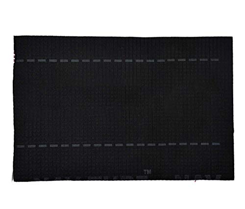 Image of YALISH Polyvinyl PVC Spike Entrance Door Mats for Home, Offices, Hotel Rooms Artificial Grass Turf Mat, Multiple, Textured Surface, Indoor Outdoor Use (Black - 2 X 3 FT / 60 X 90 CM)