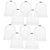 Homoyoyo 10 Stück Teiliges Transparentes Pflanzengewächshaus Pflanzenschutz Kuppel aus Kunststoff Wiederverwendbar für Frostschutz und Bessere Belüftung im Garten und Anzuchtbereich