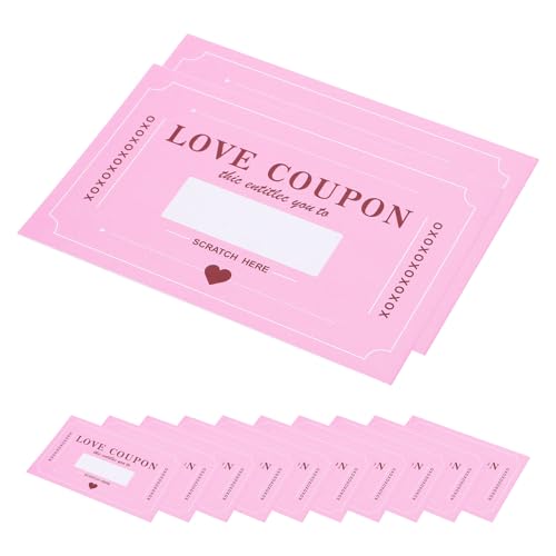 BESPORTBLE Kit 20 Biglietti Grattabili per Coppie Obiettivi di Relazione e Attività Divertenti per Anniversari e Momenti Intimi