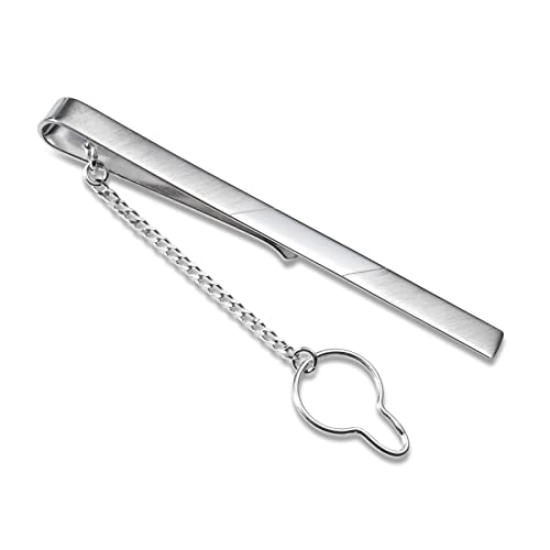 STERLL Alfiler de corbata de plata 925 con caja de joyas, ideal como regalo de hombre