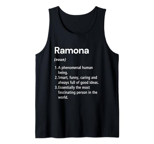 Ramona Definición de nombre Diccionario divertido Camiseta sin Mangas