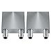 Produktbild Wasserkühlerblock 40 x 40 mm, aus Aluminium, für Flüssigwasserkühler, Kühlkörper, silberfarben, für Kühlkörper von CPU-Kühlkörpern (2 Stück)