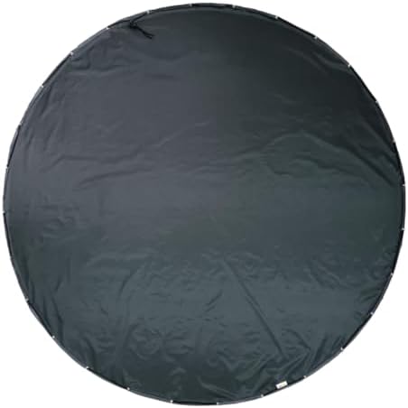 Tapete BLW Redondo com Cordinha - Tapete Organizador (Chumbo)