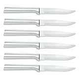 Rada Cutlery Serrated Steak Knife, Aluminum Handle, Pack of 6