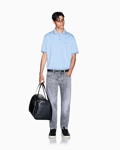 Armani Exchange Polo para Hombre con Logo de Texto Pequeño miniatura 4