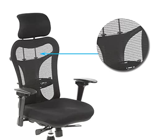 Image of Lakdi The Furniture Mid Back Chair | Revolving Chair | Office Chair | Mesh Chair | Executive Chair | ExecutiveChair-111011224 Black