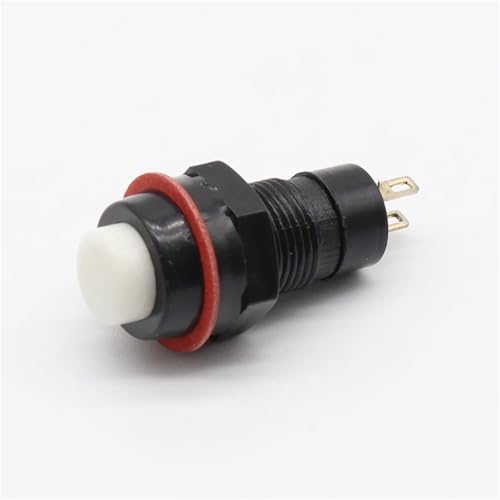 Interruptor de botón pulsador de 10mm con enganche componente electrónico verde 3