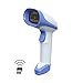 AMBIR BR200 Wireless/USB Barcode Scanner: Supports-1D,2D,PDF417, & QR barcodes. OS: Win, Mac, Linux, Android-White/Blue