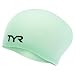 TYR Long Hair Wrinkle-Free Silicone Swim Cap, Mint