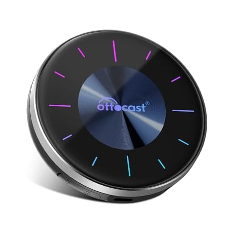 OTTOCAST P3 CarPlay AI Box 8GB + 128GB, Android 12.0 Multimedia AI Box,Wireless CarPlay Android Auto Video Adapter,Support HDMI Output YouTube Netflix Disney+Tiktok Streaming Any Videos to Your Car Cover
