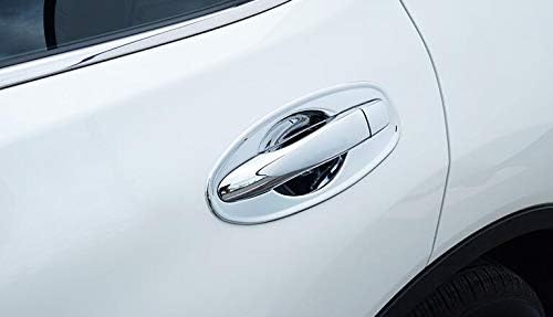 / 8pcs Chrome Mirror Side Exterior Door Handles Bowl Cup Cover Compatible for Nissan Rogue 2014-2020