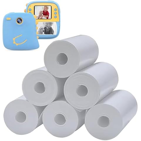 Printer Paper，6 Rolls of Printing Paper for Kids Camera, Instant Thermal Printing Paper, Refill Paper for Kidss Camera, Instant Camera Accessories. Cover