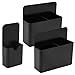 WHC 3 Stück Magnetischer Stiftehalter Schwarz, 2 Größe Magnetische Aufbewahrungsbox Magnetic Marker Holder mit Trennwand, Organizer Magnetisch für Schule Büro Kühlschrank, Whiteboard, Schließfach Baby,Schwarz günstig Kaufen-WHC 3 Stück Magnetischer Stiftehalter Schwarz, 2 Größe Magnetische Aufbewahrungsbox Magnetic Marker Holder mit Trennwand, Organizer Magnetisch für Schule Büro Kühlschrank, Whiteboard, Schließfach
