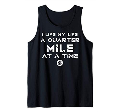 Fast & Furious Life At A Quarter Mile At A Time Word Stack Tank Top