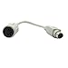 SF Cable, AT Keyboard Cable Adapter, PS/2 (MiniDin6) Male to Din5 Female (6 inches)