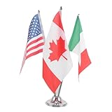 Design distinctif : orné des drapeaux emblématiques du canada, des états- et du mexique, ce drapeau de table apporte une touche internationale idéale pour les réunions d’entreprise et les événements festifs à thème multiculturel