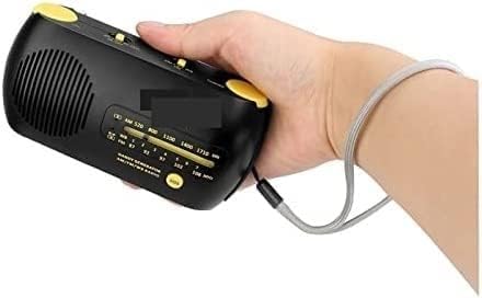 Radio pogodowe FM Am NOAA z awaryjnym SOS, korbką, odbiornikiem solarnym i latarką, odtwarzaczem MP3 D