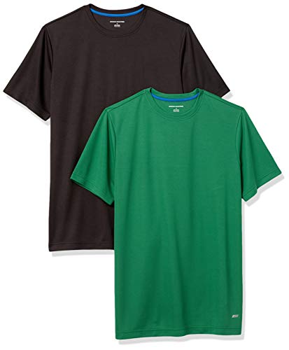 Image of Amazon Essentials Men's Moisture Wicking Breathable Active Performance Tech Gym T-Shirts, Pack of 2